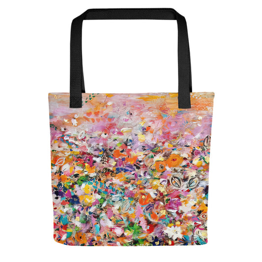 Floral Gold Tote Bag