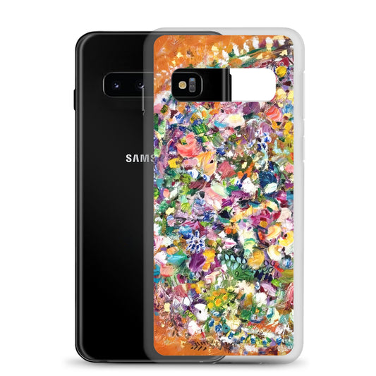 Orange Flower Bomb Samsung Case
