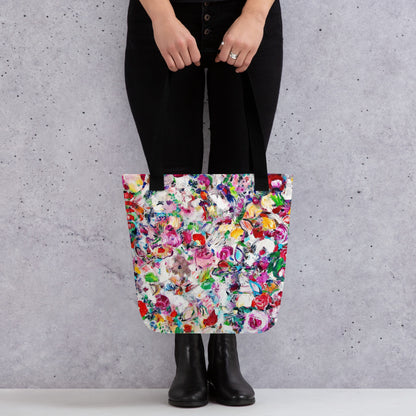 Blooming Snow Tote Bag