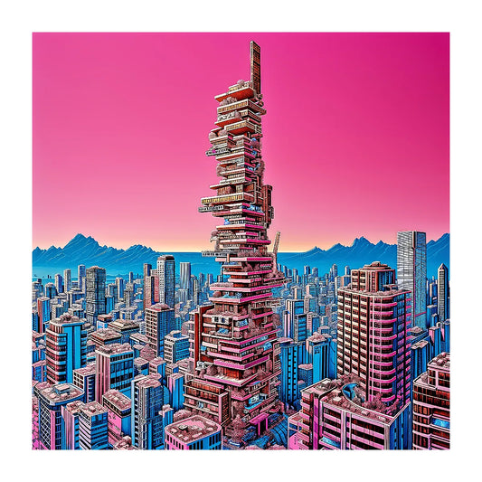 Tower in the Pink Sky