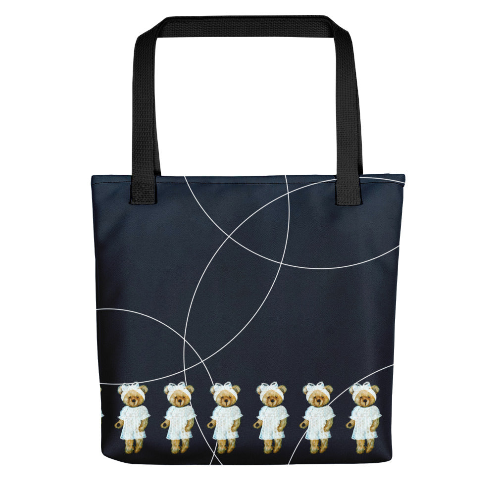 Bear in Lace Dress Tote bag