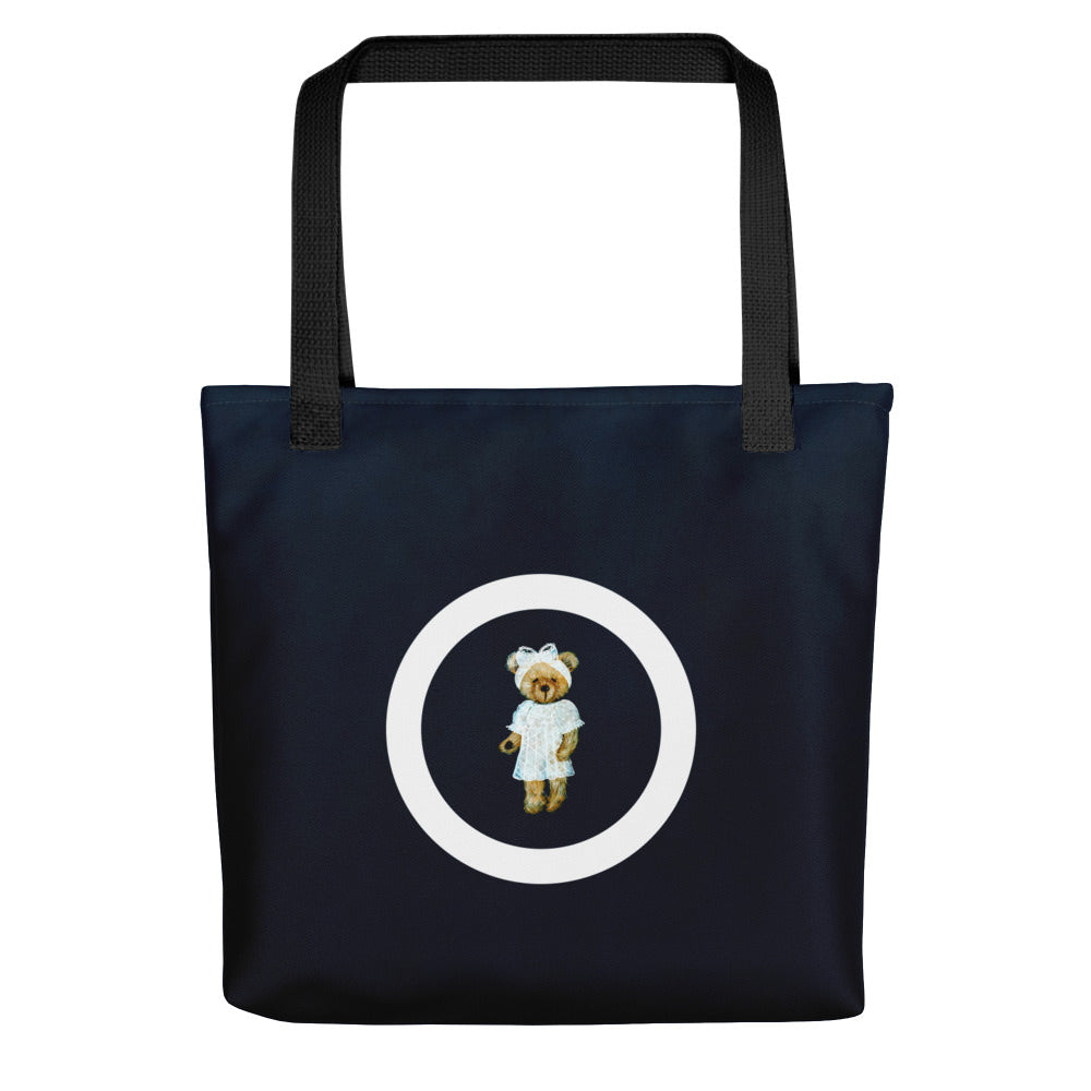 Bear in Lace Dress Tote bag