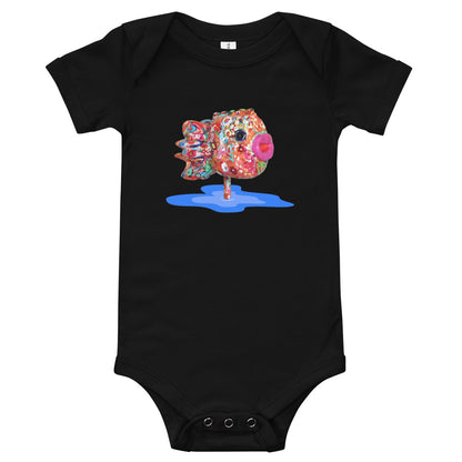 Pink Lily Fish Baby/Toddler Bodysuit