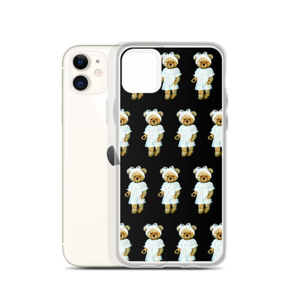 Bear in Lace Dress iPhone Case