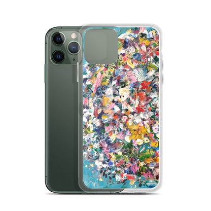 Blue Flower Bomb iPhone Case