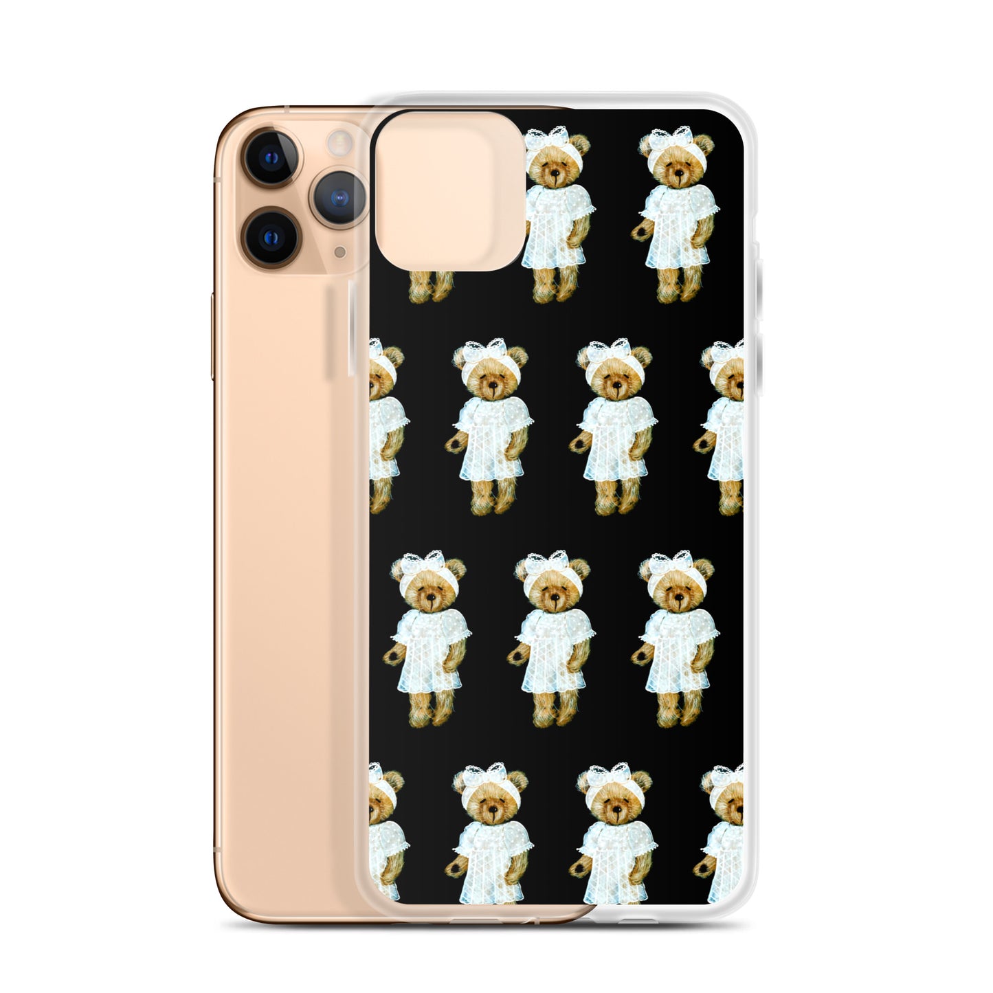 Bear in Lace Dress iPhone Case