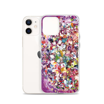 Purple Flower Bomb iPhone Case