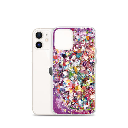 Purple Flower Bomb iPhone Case