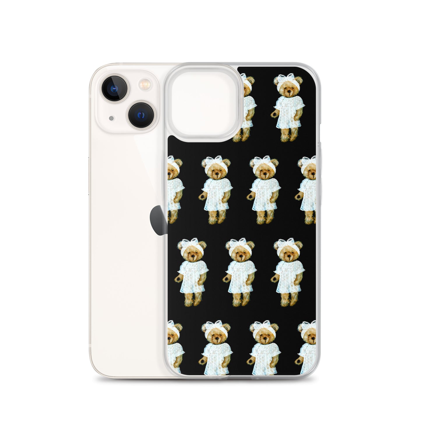 Bear in Lace Dress iPhone Case