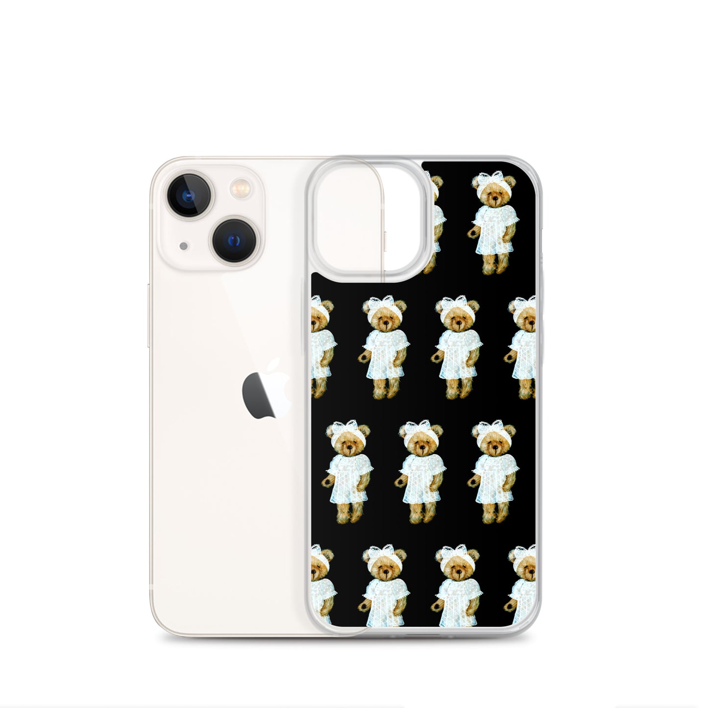 Bear in Lace Dress iPhone Case