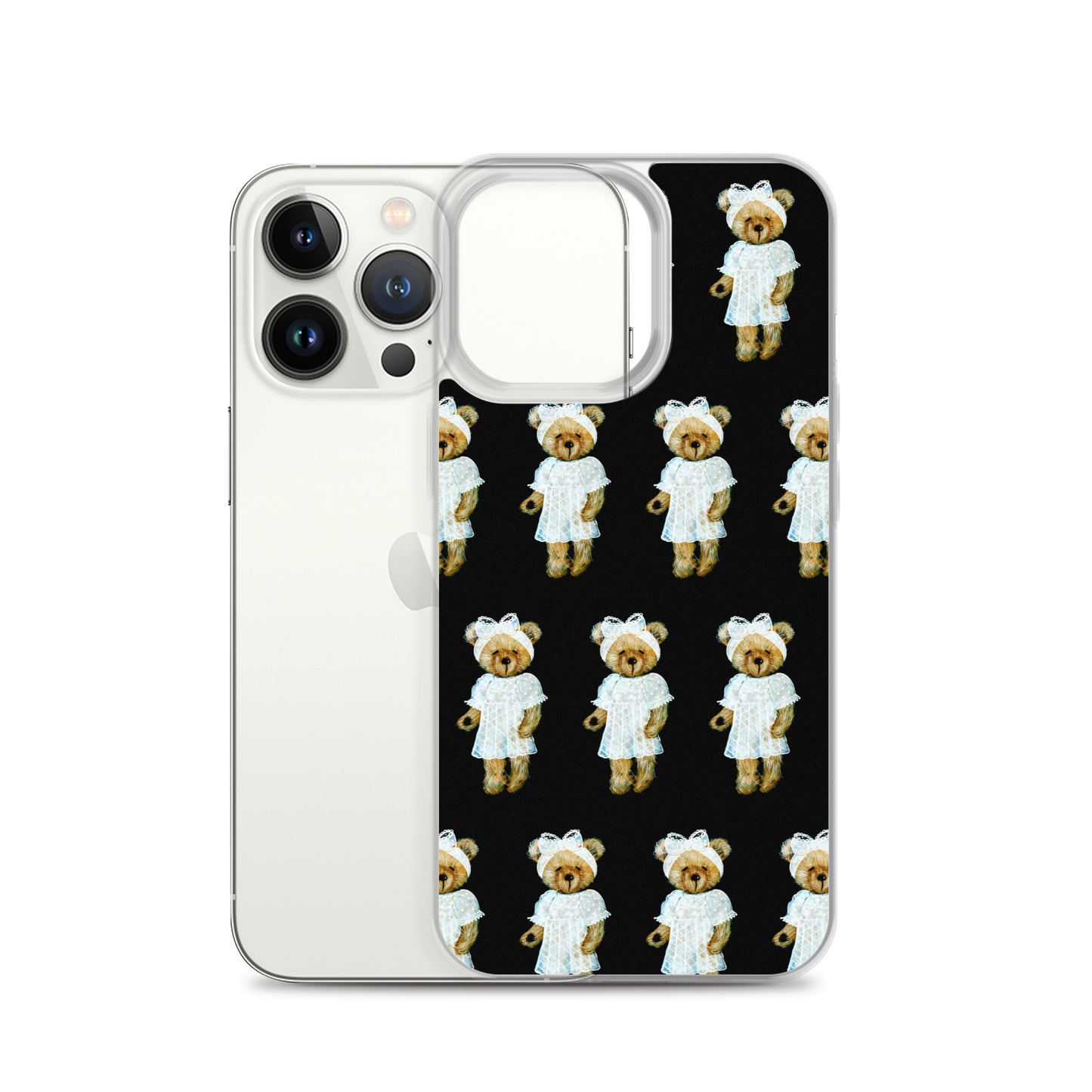 Bear in Lace Dress iPhone Case