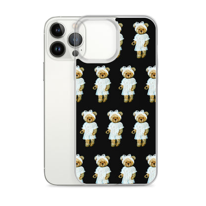 Bear in Lace Dress iPhone Case