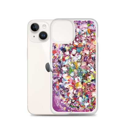 Purple Flower Bomb iPhone Case