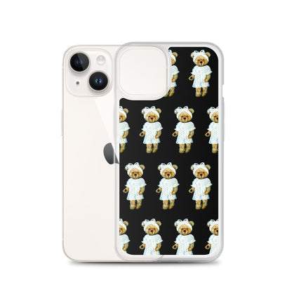 Bear in Lace Dress iPhone Case