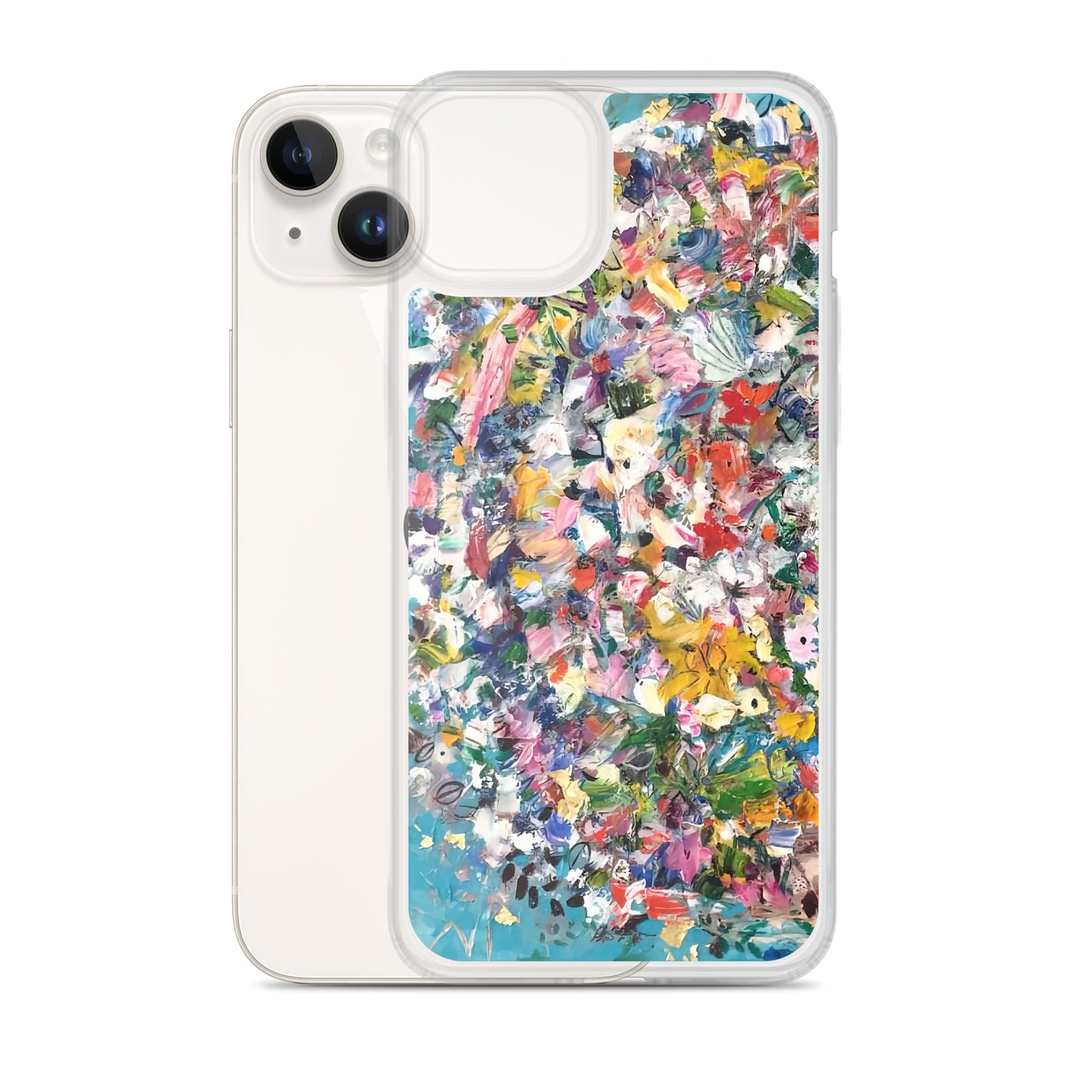 Blue Flower Bomb iPhone Case