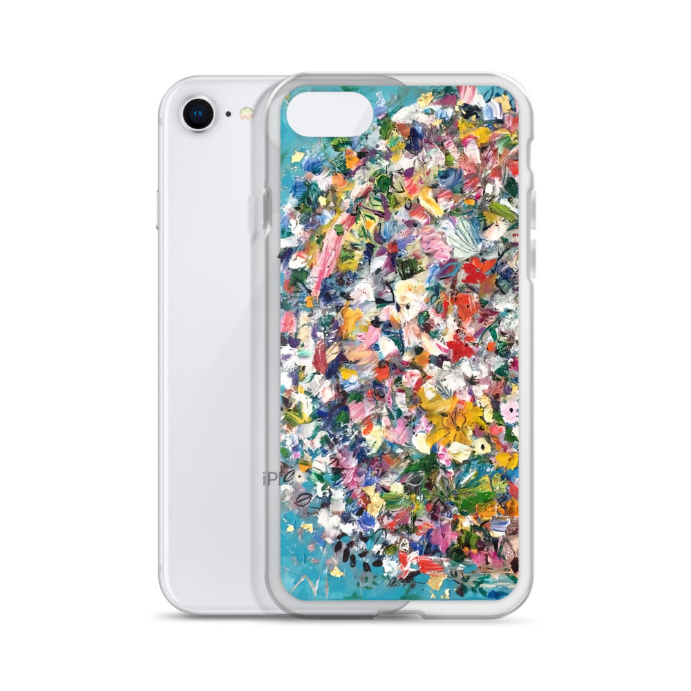 Blue Flower Bomb iPhone Case