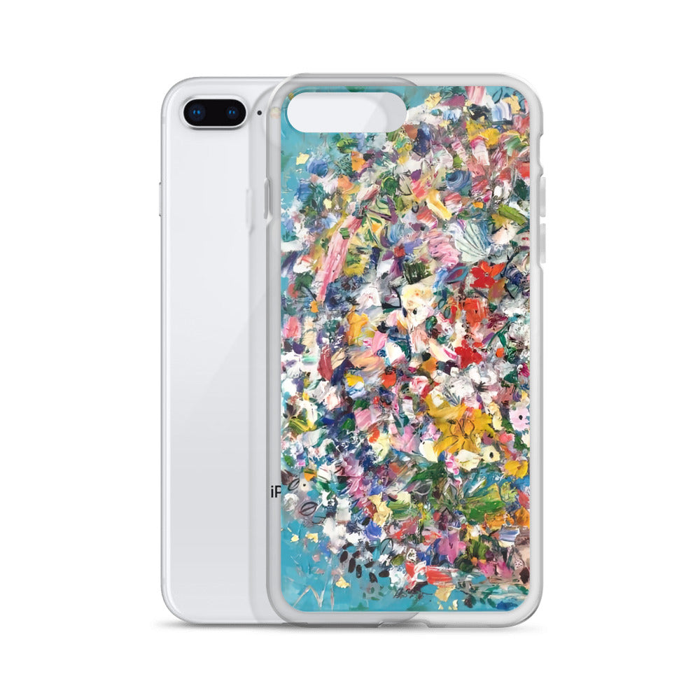 Blue Flower Bomb iPhone Case