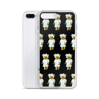 Bear in Lace Dress iPhone Case