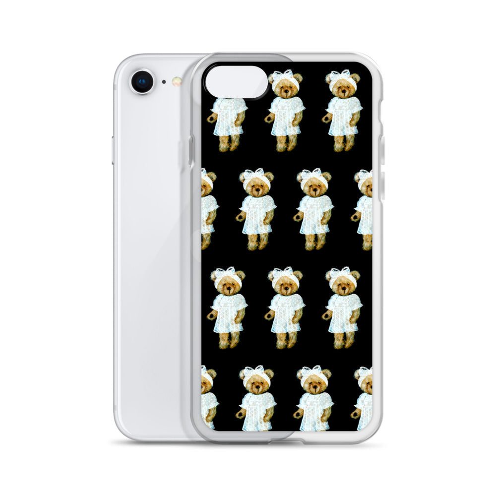 Bear in Lace Dress iPhone Case