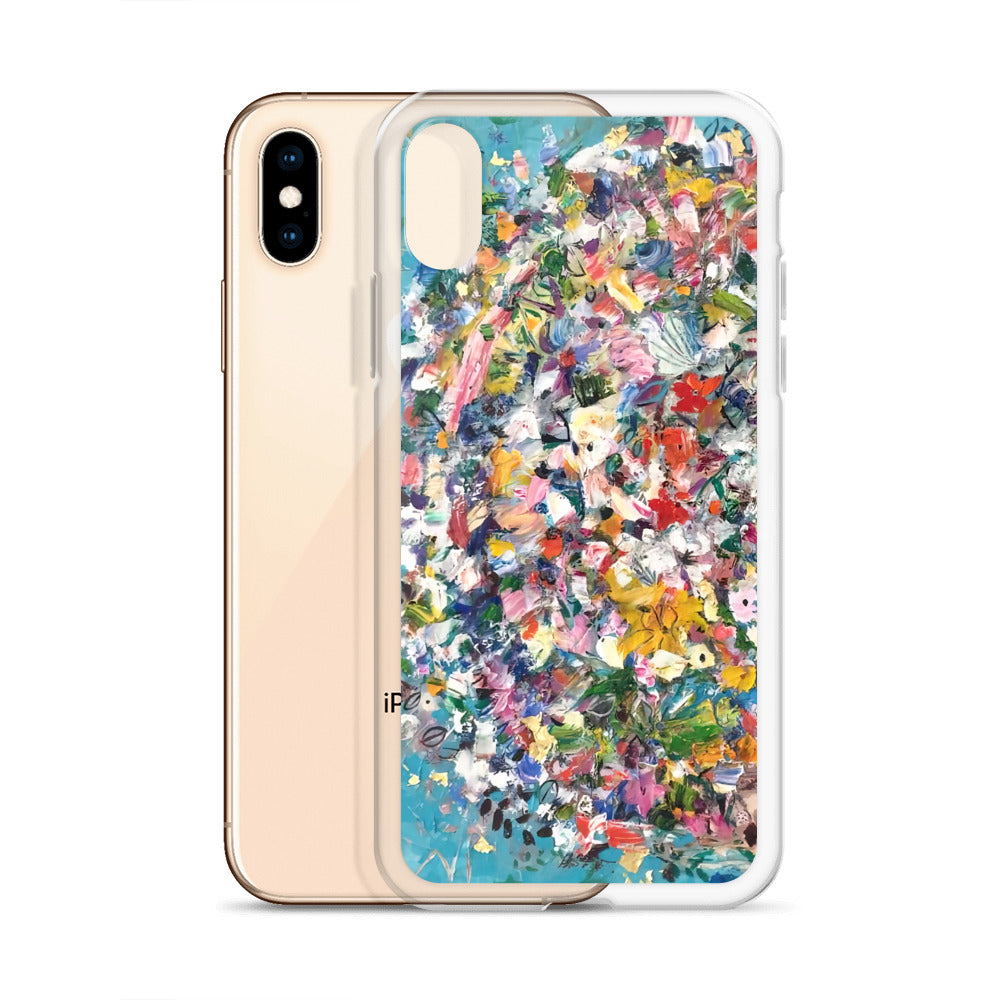 Blue Flower Bomb iPhone Case