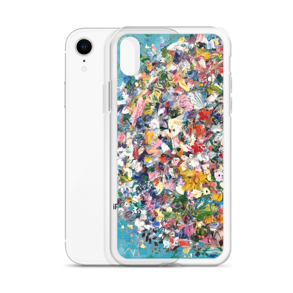 Blue Flower Bomb iPhone Case