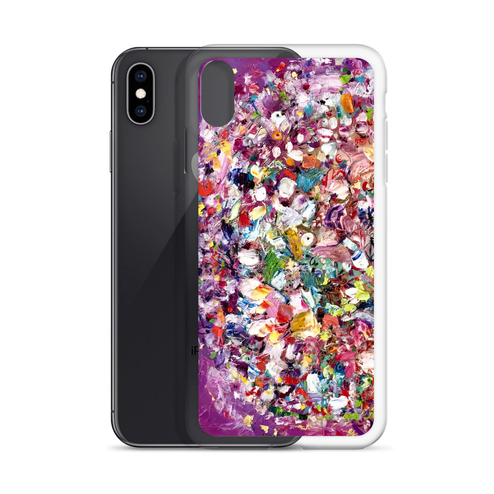 Purple Flower Bomb iPhone Case