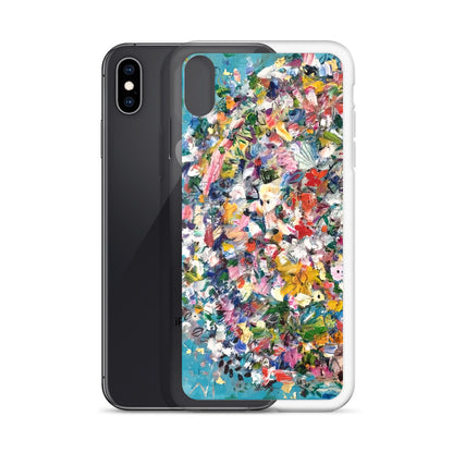 Blue Flower Bomb iPhone Case