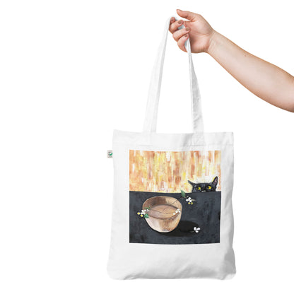 Curious Cat Tote Bag
