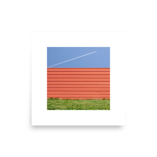 The grass is greener over here Print