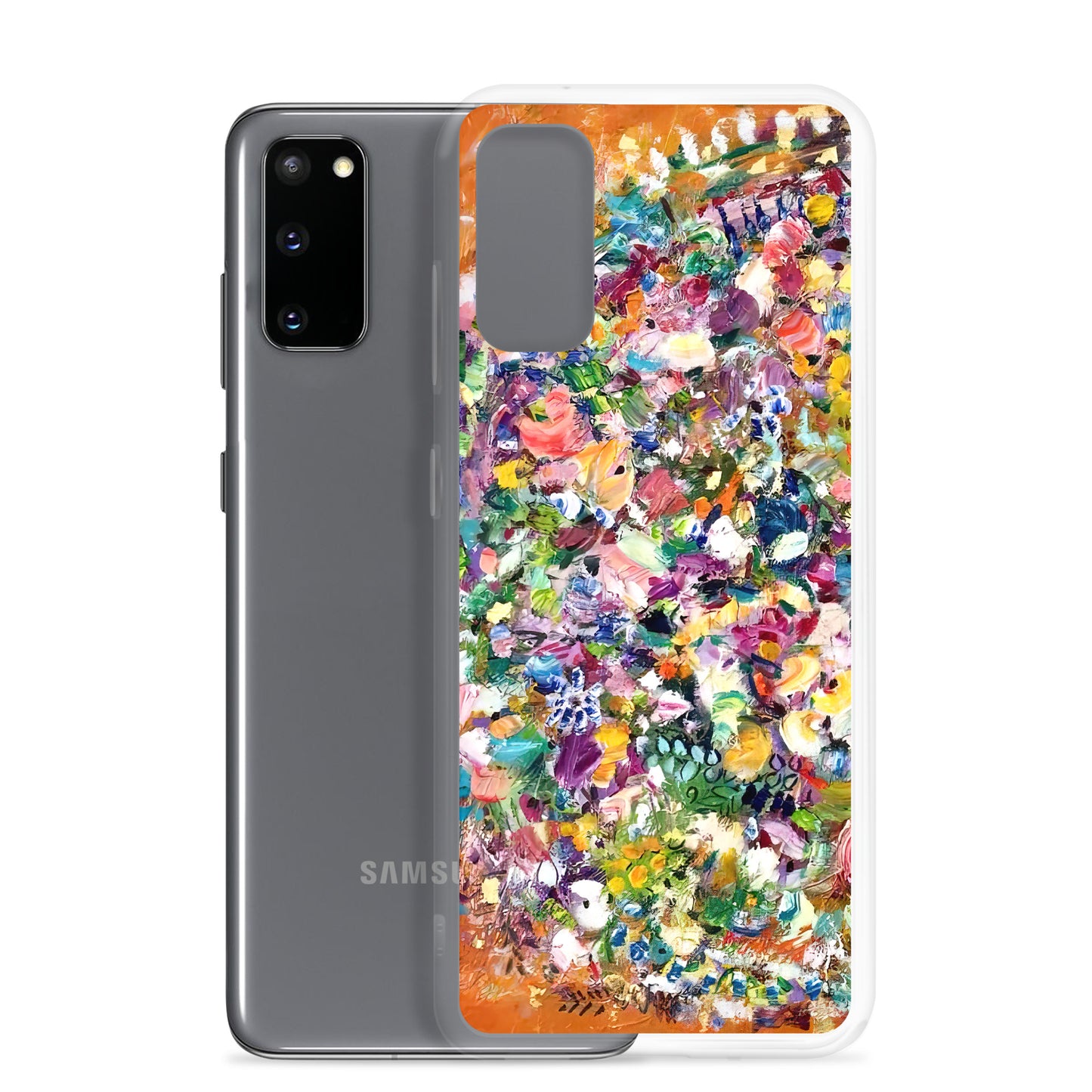 Orange Flower Bomb Samsung Case