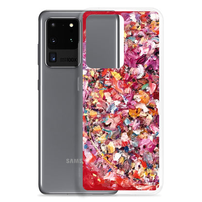 Red Flower Bomb Samsung Case