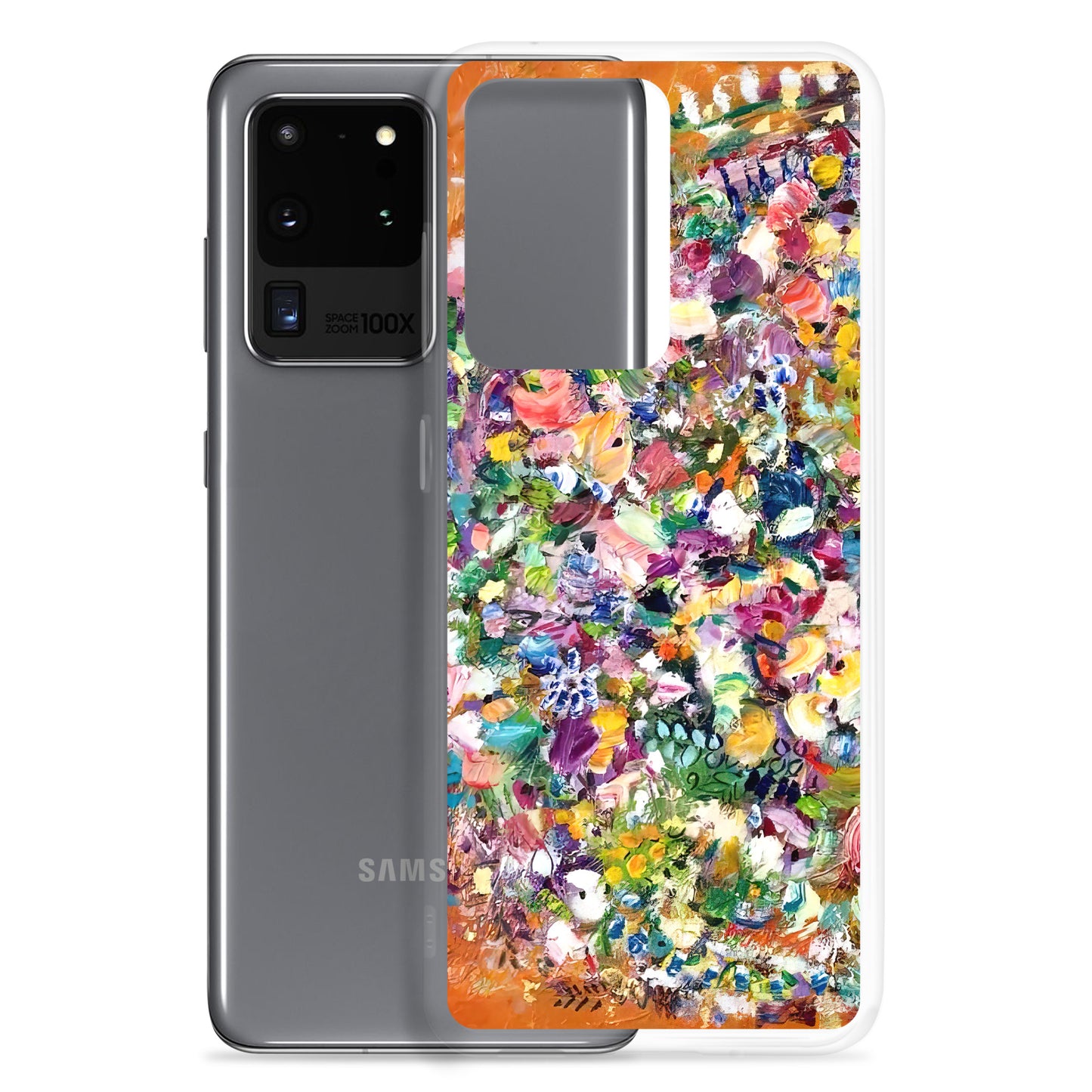 Orange Flower Bomb Samsung Case
