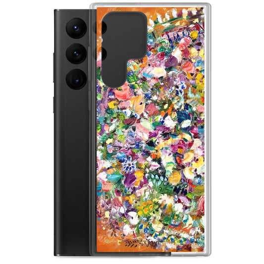 Orange Flower Bomb Samsung Case