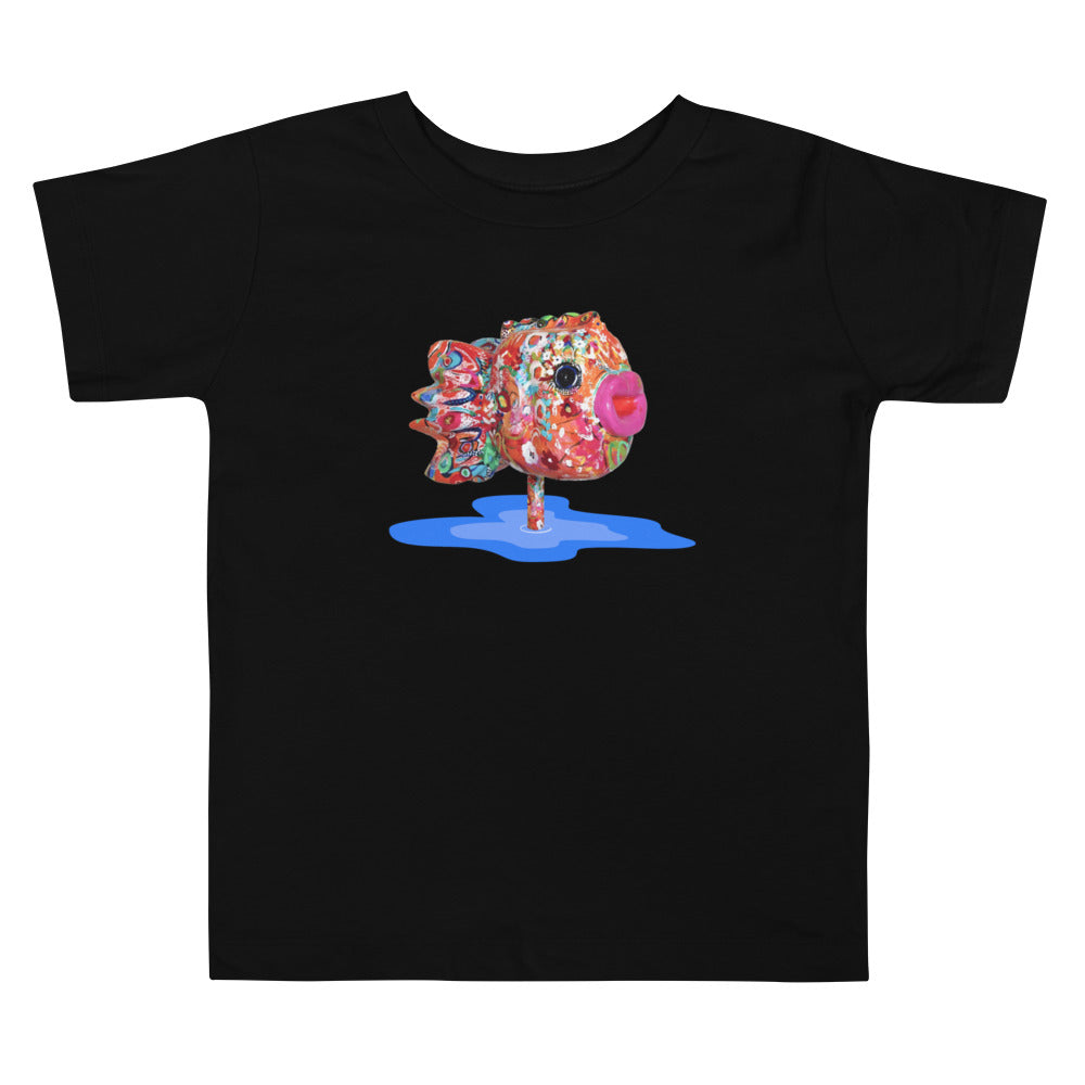 Pink Lily Fish Toddler T-Shirt