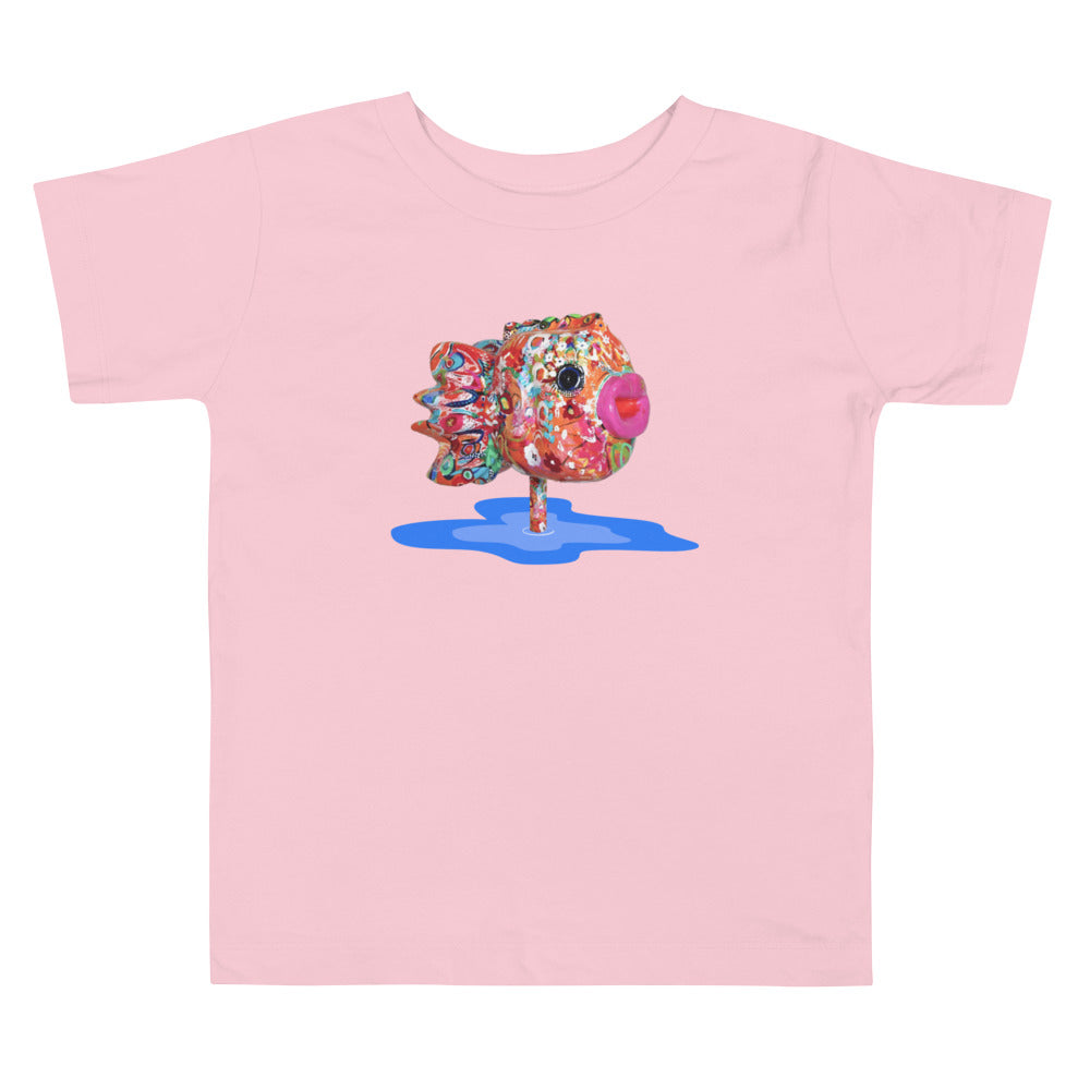 Pink Lily Fish Toddler T-Shirt