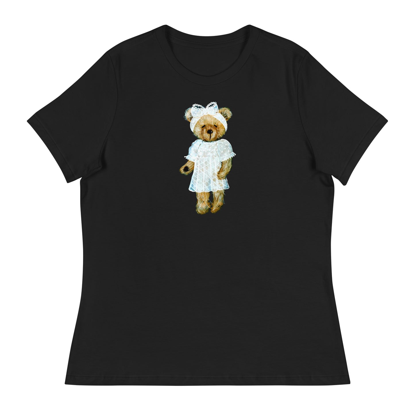 Bear in Lace Dress Women's T-Shirt