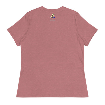 Cat with Flowers Women's T-Shirt