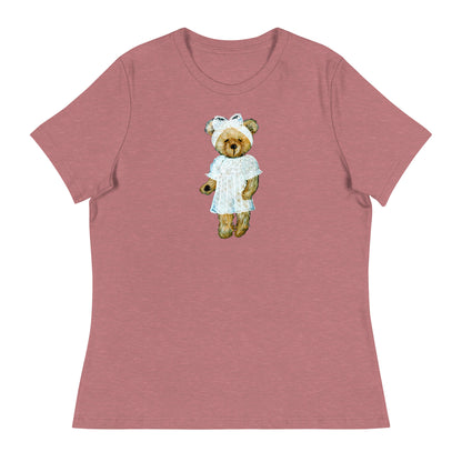 Bear in Lace Dress Women's T-Shirt