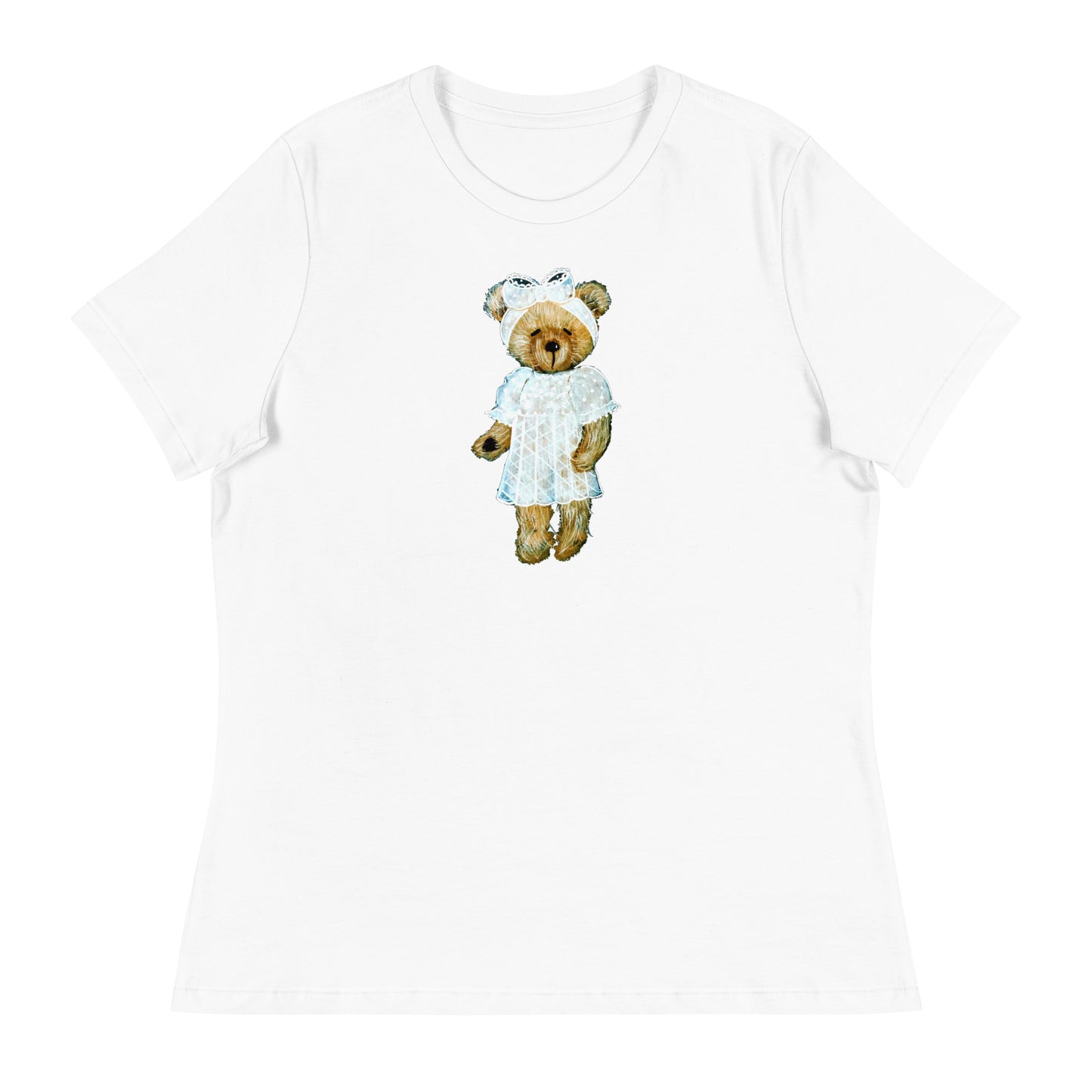 Bear in Lace Dress Women's T-Shirt